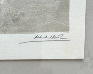 "Muyer Au Village," Serigraph # EA 20/75. Signed By Artist, Sunol Alvar. Measures 29.5" x 21.5" Not Including Frame; 34" x 27" Including Frame. Photo 2 of 3.