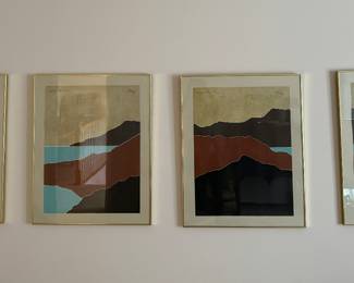 Peter Keefer, Landscape 1 - 4 Quadrapict Etchings #108/200. Photo 5 of 5.