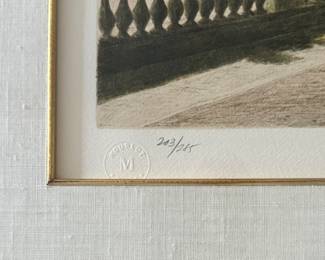 "Luxembourg IV," Lithograph #203/285. Signed By Artist, Harold Altman. Photo 2 of 4.