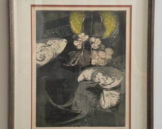 “Colombe” Lithograph #61/120. Signed By Artist, Sunol Alvar. Photo 1 of 3.