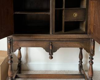 Mid-Century Brutalist Style Cabinet. Measures 32" W x 14" D x 33" H. Photo 2 of 4.