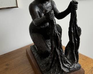 "Water" (Laundress) Unsigned Bronze, After Auguste Renoir. Photo 2 of 2.