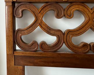 Vintage Drexel Queen Headboard. Stunning As Is But Wouldn't She Be Beautiful Painted Black? Ask Us For Resources. Photo 2 of 2.