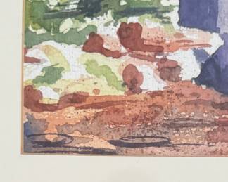 Peru Watercolor. Signed by Artist. Photo 3 of 3.