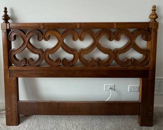 Vintage Drexel Queen Headboard. Stunning As Is But Wouldn't She Be Beautiful Painted Black? Ask Us For Resources. Photo 1 of 2.