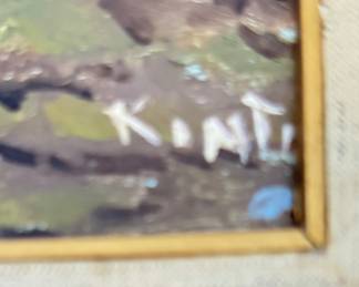 Landscape Art Signed By Artist, Kinti. Photo 2 of 2.