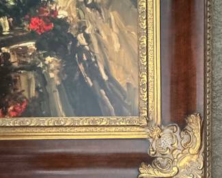 Stephen Charles Shortridge, "Napa Dawn;" Giclee on Canvas, Hand Enhanced. Measures 18" x 24" without frame; 30" x 40" Including Frame. Photo 3 of 4.