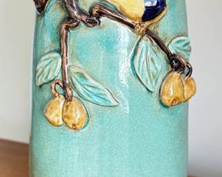 Majolica-Style Table Lamp. Photo 2 of 2.