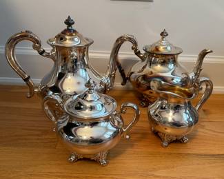 Reed & Barton Regent Silver Plate Tea Set. Photo 1 of 2.
