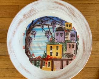 Vietri - Set of 2 Greece Dinner Plates. Photo 1 of 2.