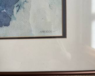 Landscape, Watercolor on Paper, Signed By Artist. Peter Keefer. Photo 2 of 3.