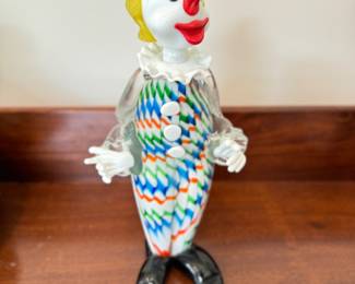 Vintage Murano Venetian Clown. Photo 1 of 2.