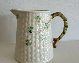 Belleek Pitcher. Photo 1 of 2.