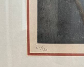 "Colombe," Lithograph #61/120. Signed By Artist, Sunol Alvar. Photo 2 of 3.