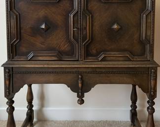 Mid-Century Brutalist Style Cabinet. Measures 32" W x 14" D x 33" H. Photo 1 of 4.