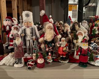 Small Sample of Christmas Decorations Including Pieces by Jim Shore & Elaine Roesle.