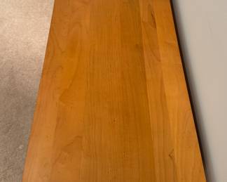 Crate & Barrel Oak Console. Measures 48" W x 16" D x 29" H. Photo 2 of 2.