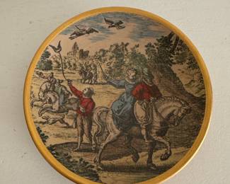 Italian Ceramica Florentine Decoro Giotto Tea Service. Set Includes: Tea Pot, Cream & Sugar, Set of 6 Tea Cups & Sauces. Photo 2 of 3.