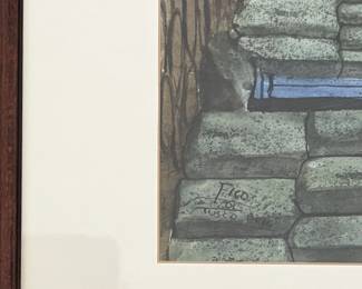 Peru Watercolor. Signed By Artist. Photo 2 of 2.