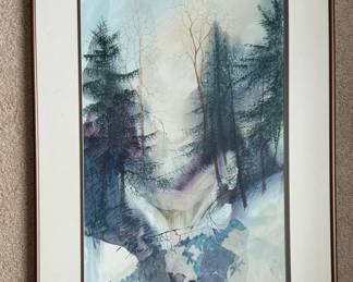 Landscape, Watercolor on Paper, Signed By Artist. Peter Keefer. Photo 1 of 3.