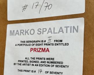 Victor Vasarely "Prizma IV" Serigraph #17/70. Signed By Artist. Measures 31" x 31" Including Frame. Photo 4 of 4.