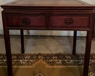 Vintage Chinese Rosewood Side Table. Photo 1 of 2.