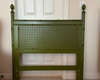 Vintage Faux Bamboo Twin Headboard.