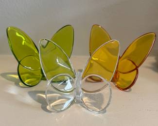 Baccarat Lucky Butterflies - 3 Available.