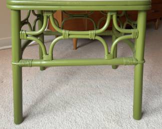 Vintage Faux Bamboo Cocktail Table.