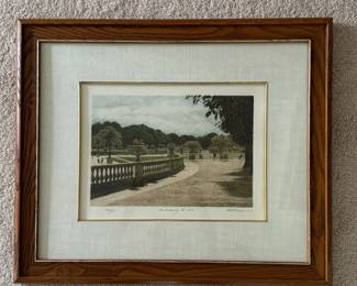 "Luxembourg IV," Lithograph #203/285. Signed By Artist, Harold Altman. Photo 1 of 4.