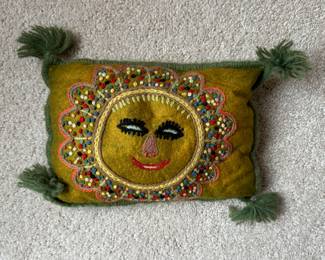 Decorative Beaded Pillow.