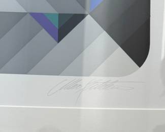 Victor Vasarely "Prizma IV" Serigraph #17/70. Signed By Artist. Measures 31" x 31" Including Frame. Photo 2 of 4.