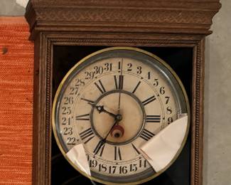 Antique Hanging Wall Clock. Photo 2 of 2.