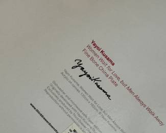 Third Drawer Down Studio "Women Wait For Love, But Men Always Walk Away" Plate. Photo 3 of 3.