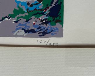"Ruthie's Run," Serigraph Edition 107/250. Signed By Artist, Farhi. Photo 3 of 4.