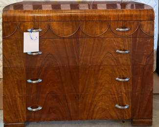 Flame Mahogany Chest of Drawers.