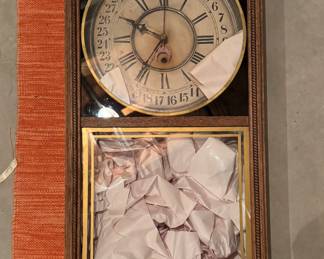Antique Hanging Wall Clock. Photo 1 of 2.