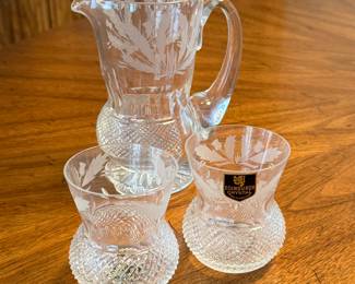 Edinburgh Crystal Pitcher & Jar Set. Photo 1 of 2.