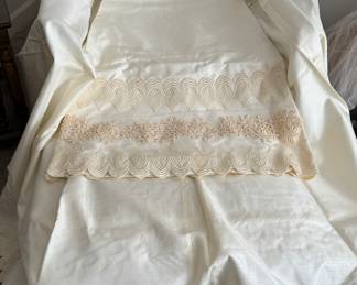 Vintage Size 2 Silk Wedding Gown. Photo 1 of 4.