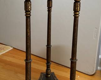Brass & Marble Cocktail Table with Claw Feet. Photo 1 of 3.