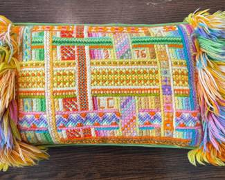 Decorative Needlepoint Pillow.