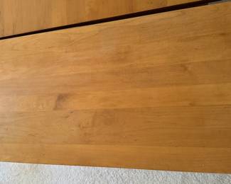 Crate & Barrel Oak Two Drawer File Cabinet. Measures 32" W x 16" D x 28" H. Photo 2 of 2.