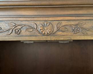 Pair of Fabric-Front Armoire Cabinets. Use As Is Or Remove Cap And Use As Two Independent Pieces. Great As Is But Ask Us About Customization Options! Photo 2 of 3.