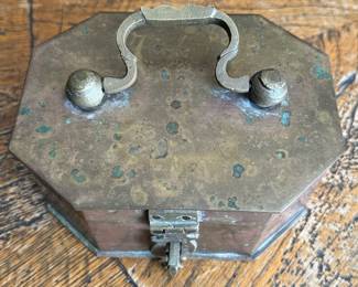 Antique Brass Box. Photo 2 of 4.