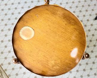 Two-Tiered Side Table with Fluted Rims. Photo 2 of 4.