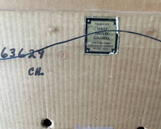 "Les Tulipes et les Prunus," Oil on Canvas. Signed by Artist Le Pho. Measures 22" x 18". Signed by Artist Le Pho. Purchased in 1976 from Wally Findlay Galleries. Photo 4 of 4.