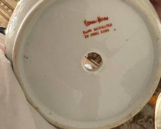 Neiman Marcus Elephant Cachepot with Under Plate. Photo 2 of 2.