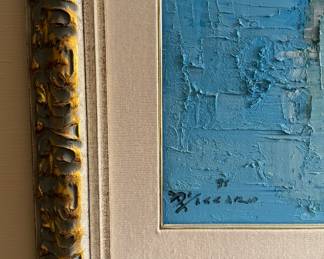 "Positano," Original Oil on Canvas Signed By Artist, Antonio Di Viccaro. Photo 2 of 3.