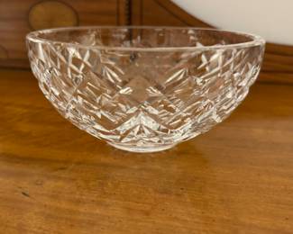 Waterford Crystal Bowl - Cross Hatch Pattern. Photo 1 of 2.
