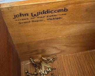 Vintage John Widdicomb 9-Drawer Bureau. Photo 3 of 3.